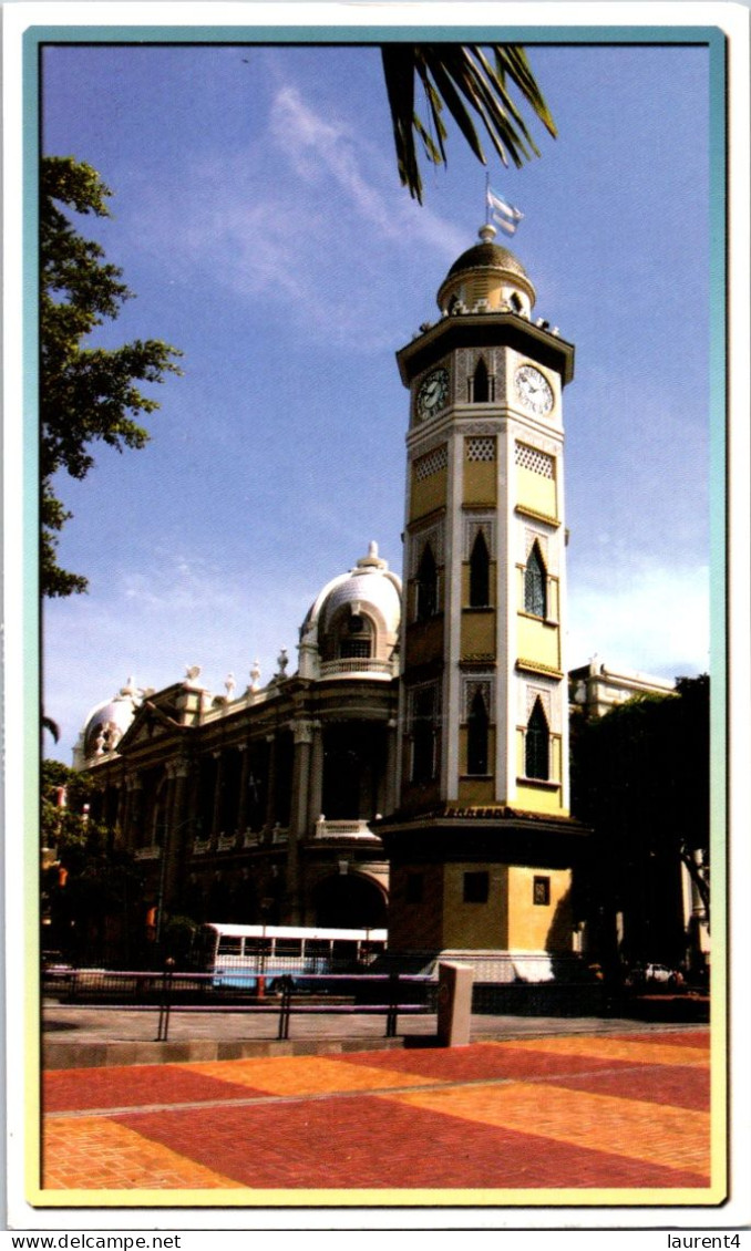 12-2-2024 (4 X 5) Ecuador - Guayaquil Clock TOwer (but Posted In Australia With Flower Stamp In 2005 !) - Equateur