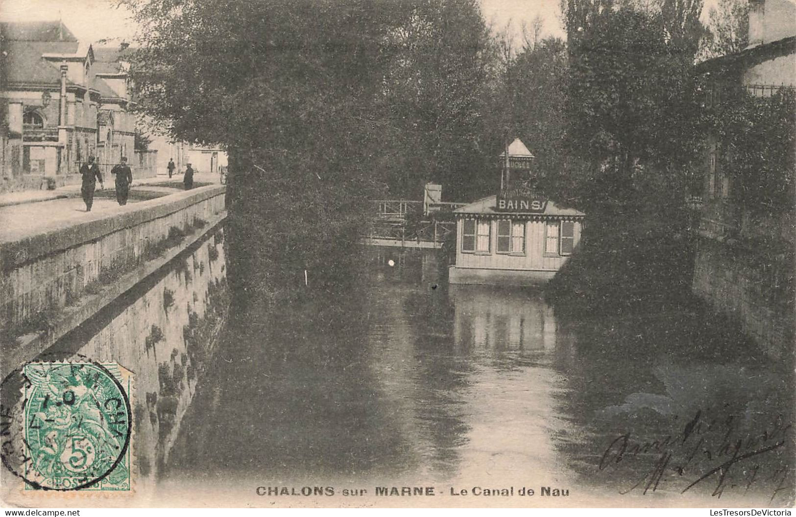 FRANCE - Chalons Sur Marne - Vue Générale Du Canal De Nau - Carte Postale Ancienne - Châlons-sur-Marne