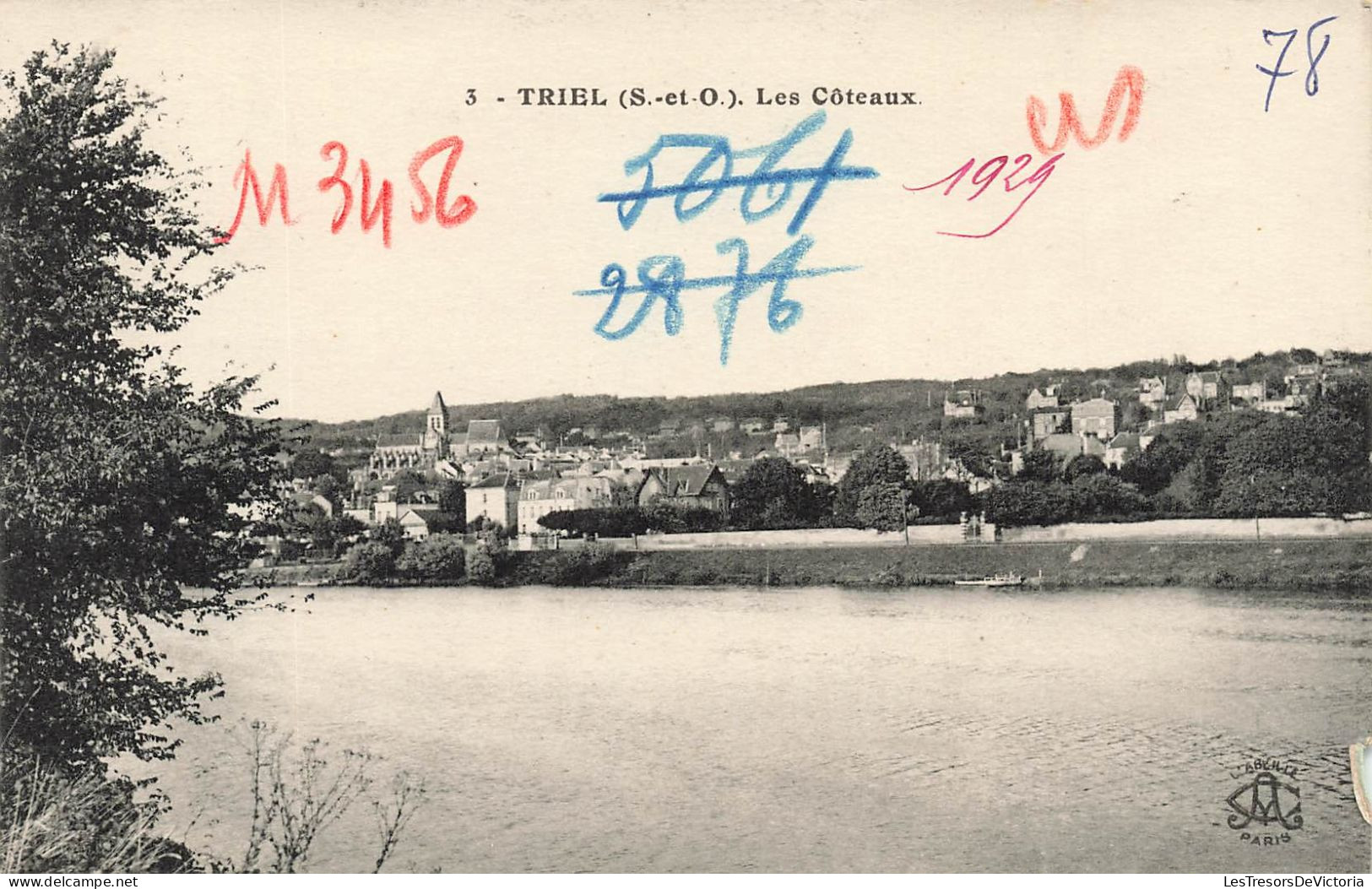 FRANCE - Triel (S Et O) - Vue Générale - Les Côteaux - Carte Postale Ancienne - Triel Sur Seine