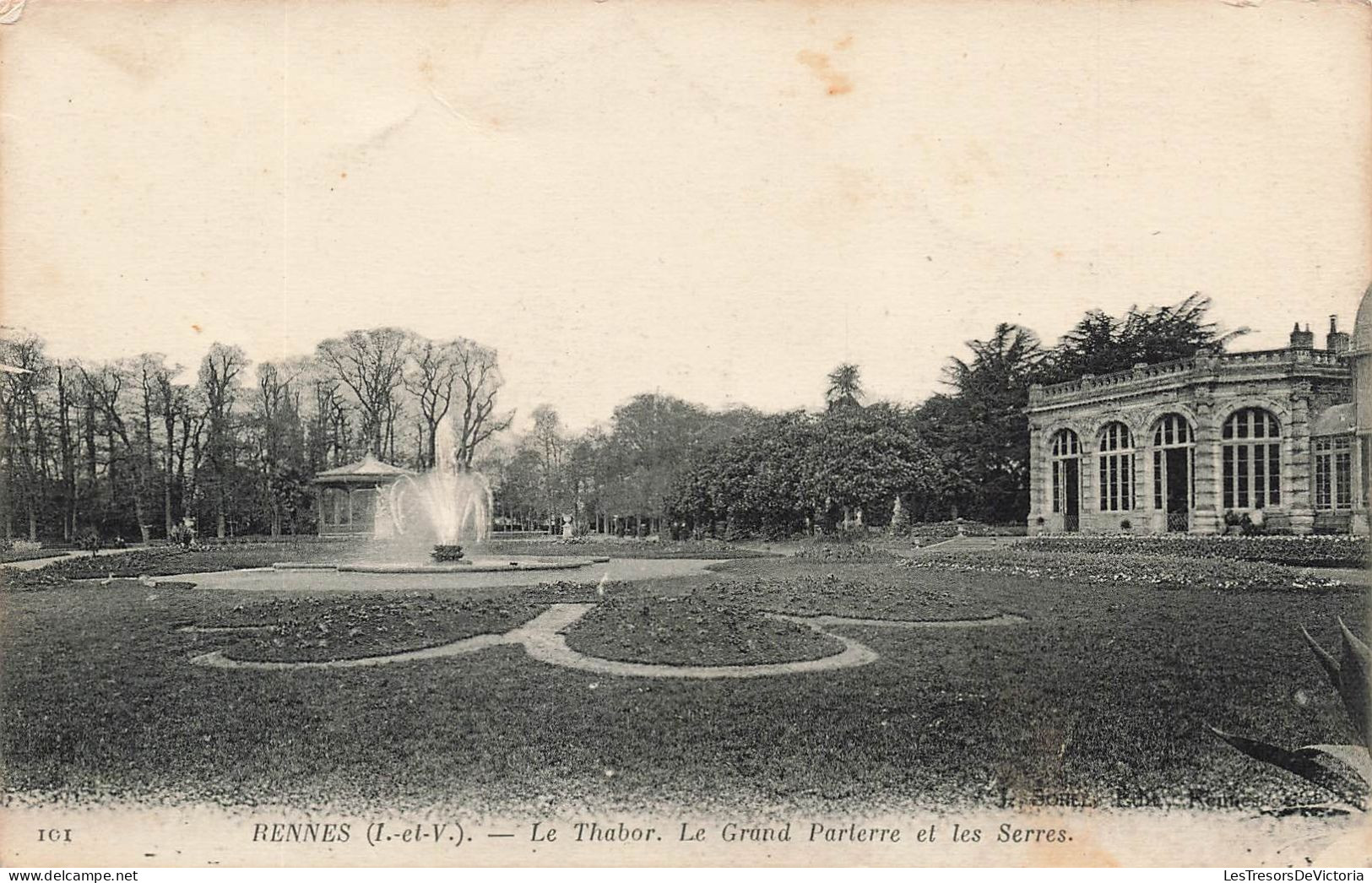 FRANCE - Rennes - Le Thabor - Le Grand Parterre Et Les Serres - Carte Postale Ancienne - Rennes