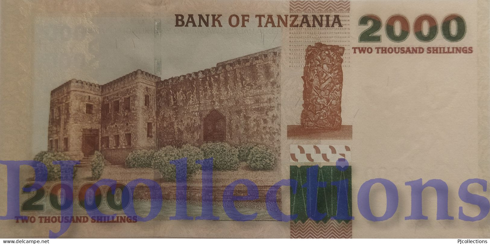 TANZANIA 2000 SHILINGI 2009 PICK 37b UNC - Tanzania