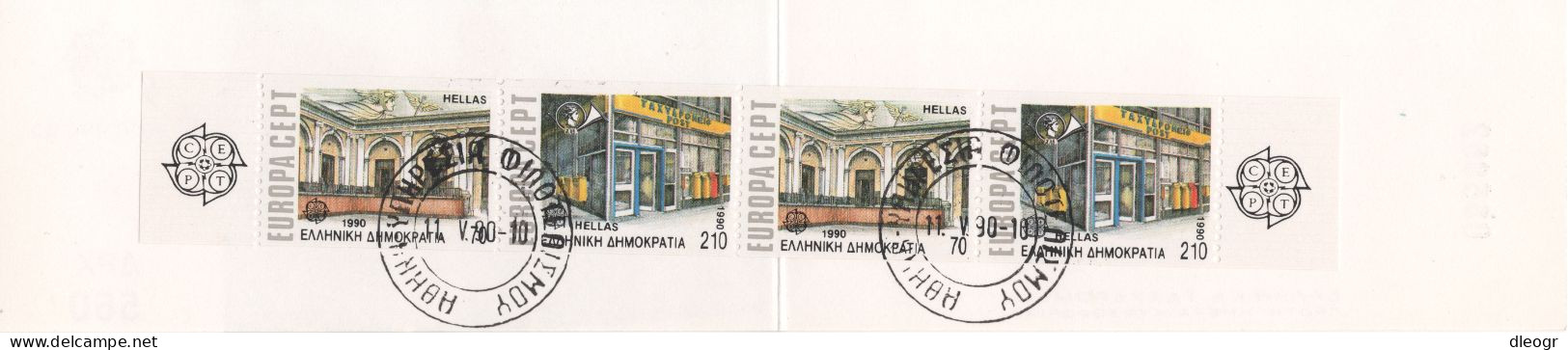 Greece 1990 Europa Cept Imperforate Booklet Used - Booklets