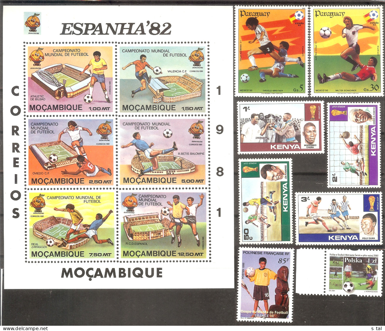 Several Countries World Cup(soccer) Set 8 Stamps+Sheetlet  MNH - Autres & Non Classés