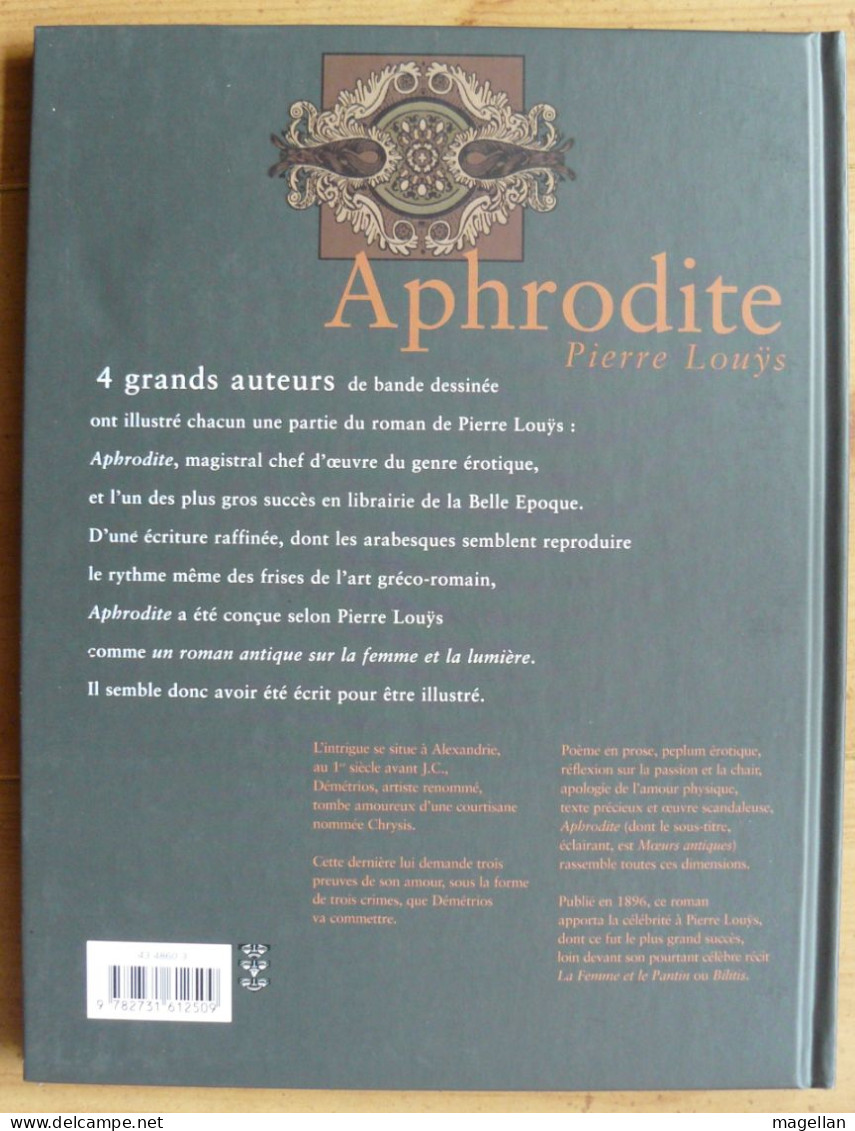 Milo Manara - Pierre Louÿs - Aphrodite - Erotique - Tome 1 - Les Humanoïdes Associés 1999 - EO - Manara