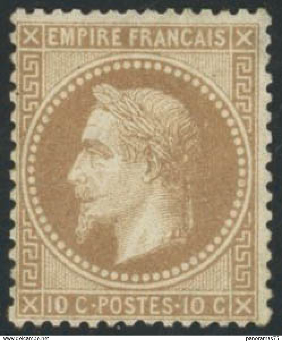 ** N°28B 10c Bistre, Type II - TB - 1863-1870 Napoleon III With Laurels