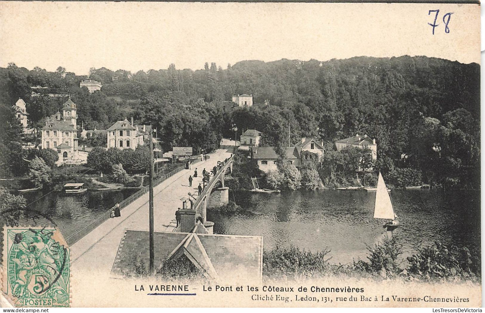 FRANCE - La Varenne - Le Pont Et Les Côteaux De Chennevières - Carte Postale Ancienne - Autres & Non Classés