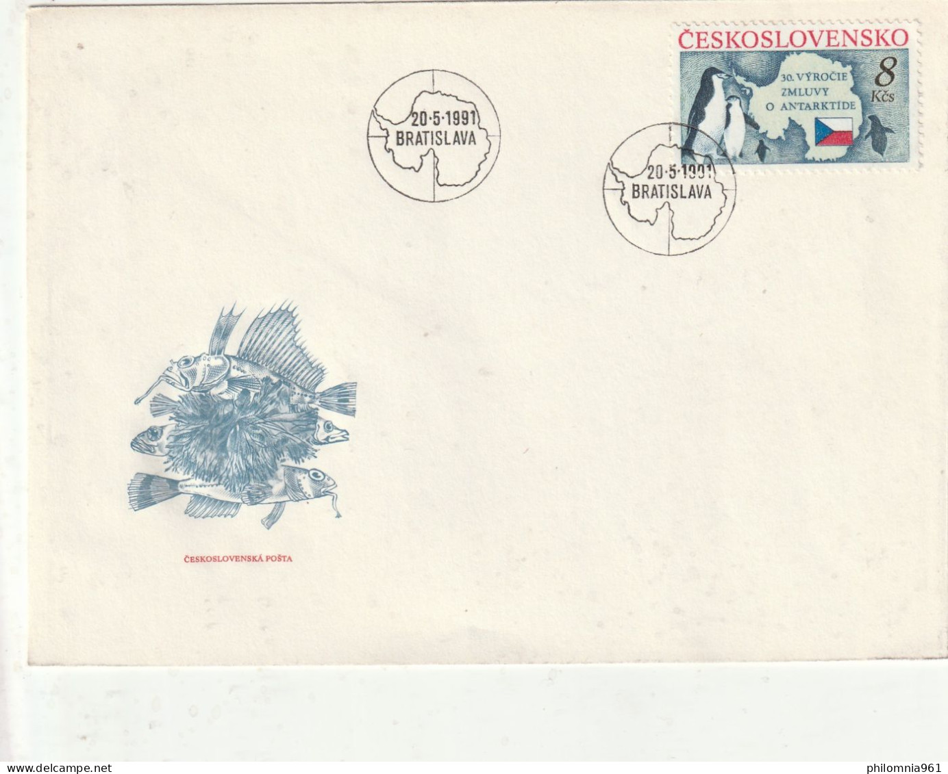 CZECHOSLOVAKIA FDC 1991 - FDC