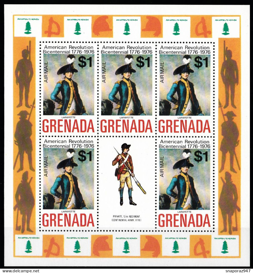 1975 Grenada Military Set MNH** 001-14 - Indépendance USA