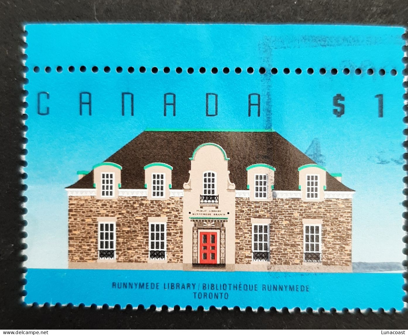 Canada 1989  USED  Sc1181,   1$ Architecture, Runnymede Library - Gebraucht