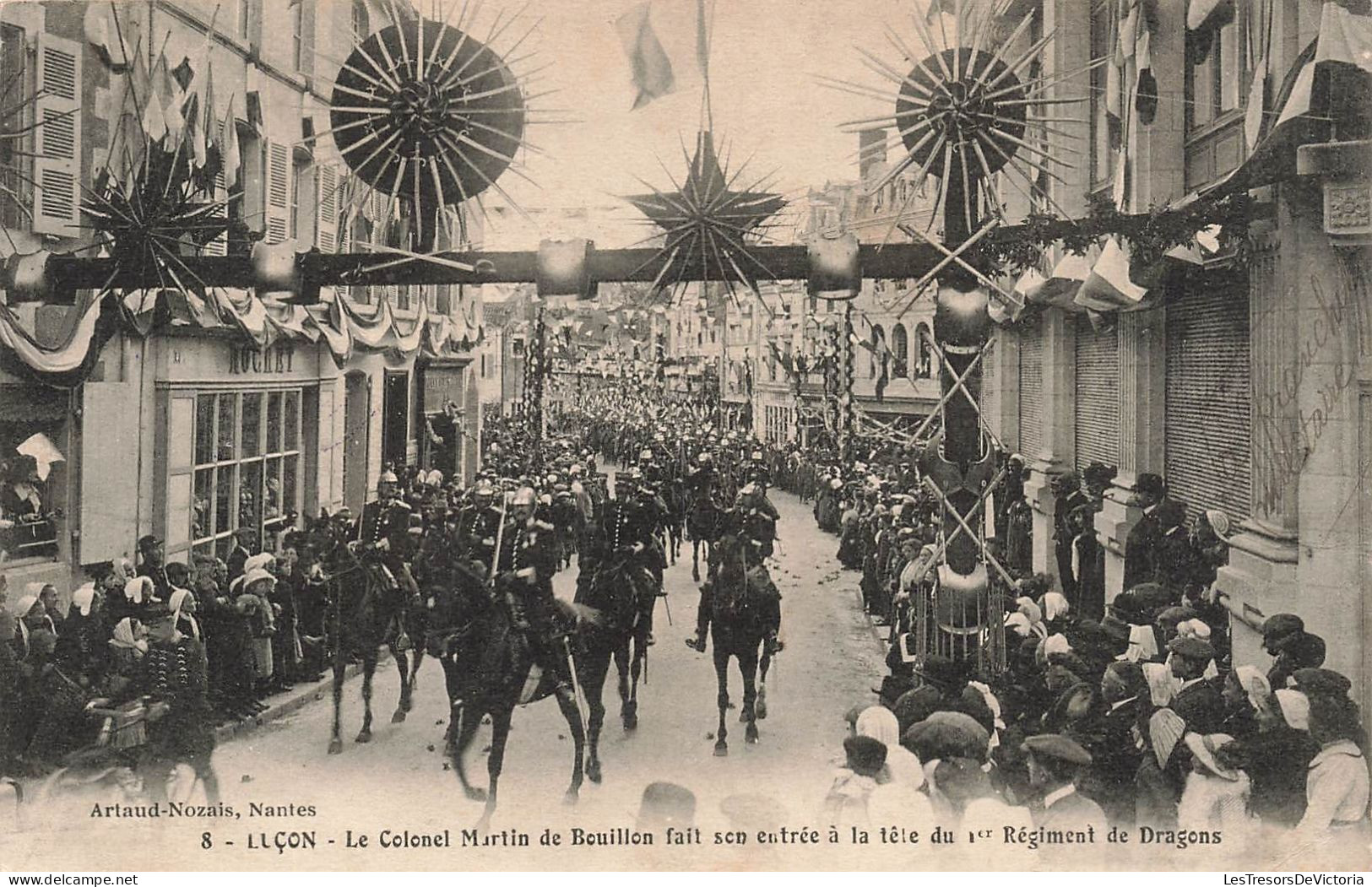 FRANCE - Artaud Nozais Nantes - Luçon - Le Colonel Martin De Bouillon - Animé - Carte Postale Ancienne - Nantes