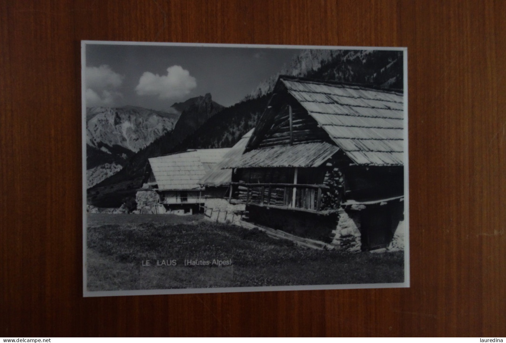 PHOTO VINTAGE DECOR WAGONS SNCF ANNEE 1960 - LE LAUS (HAUTES ALPES) - Eisenbahnverkehr