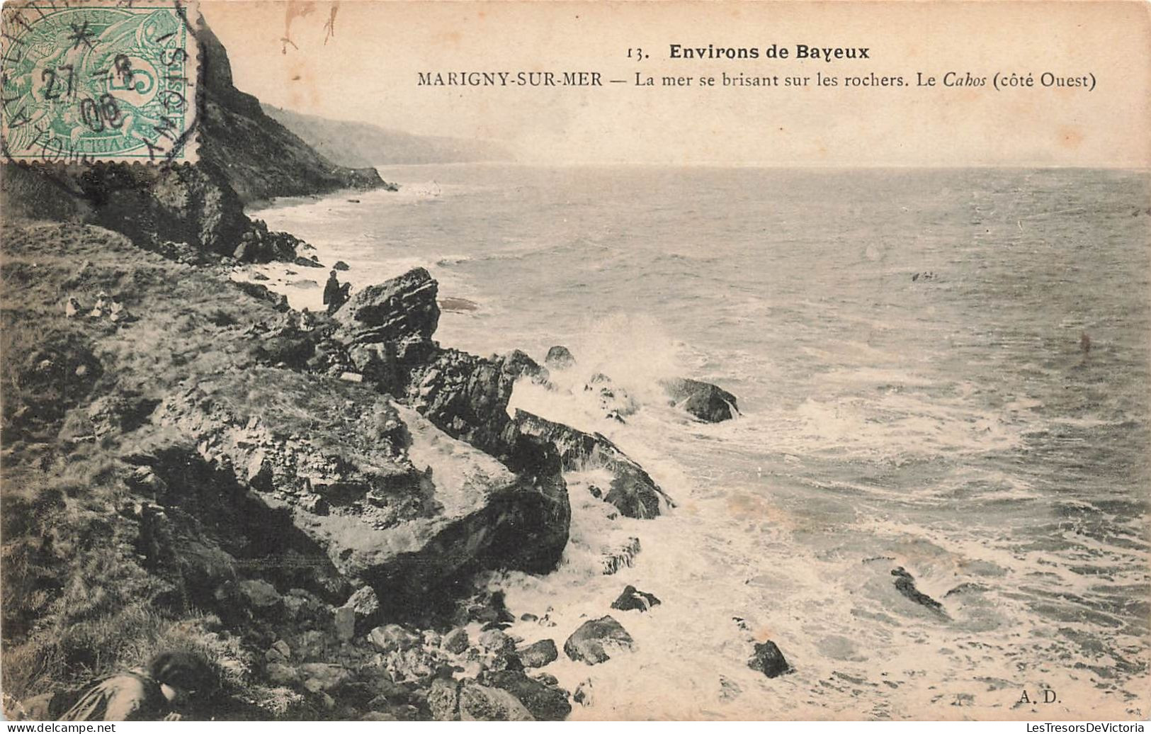 FRANCE - Env De Bayeux - Marigny Sur Mer - La Mer Se Baisse Sur Les Rochers - Le Cahos - Carte Postale Ancienne - Bayeux