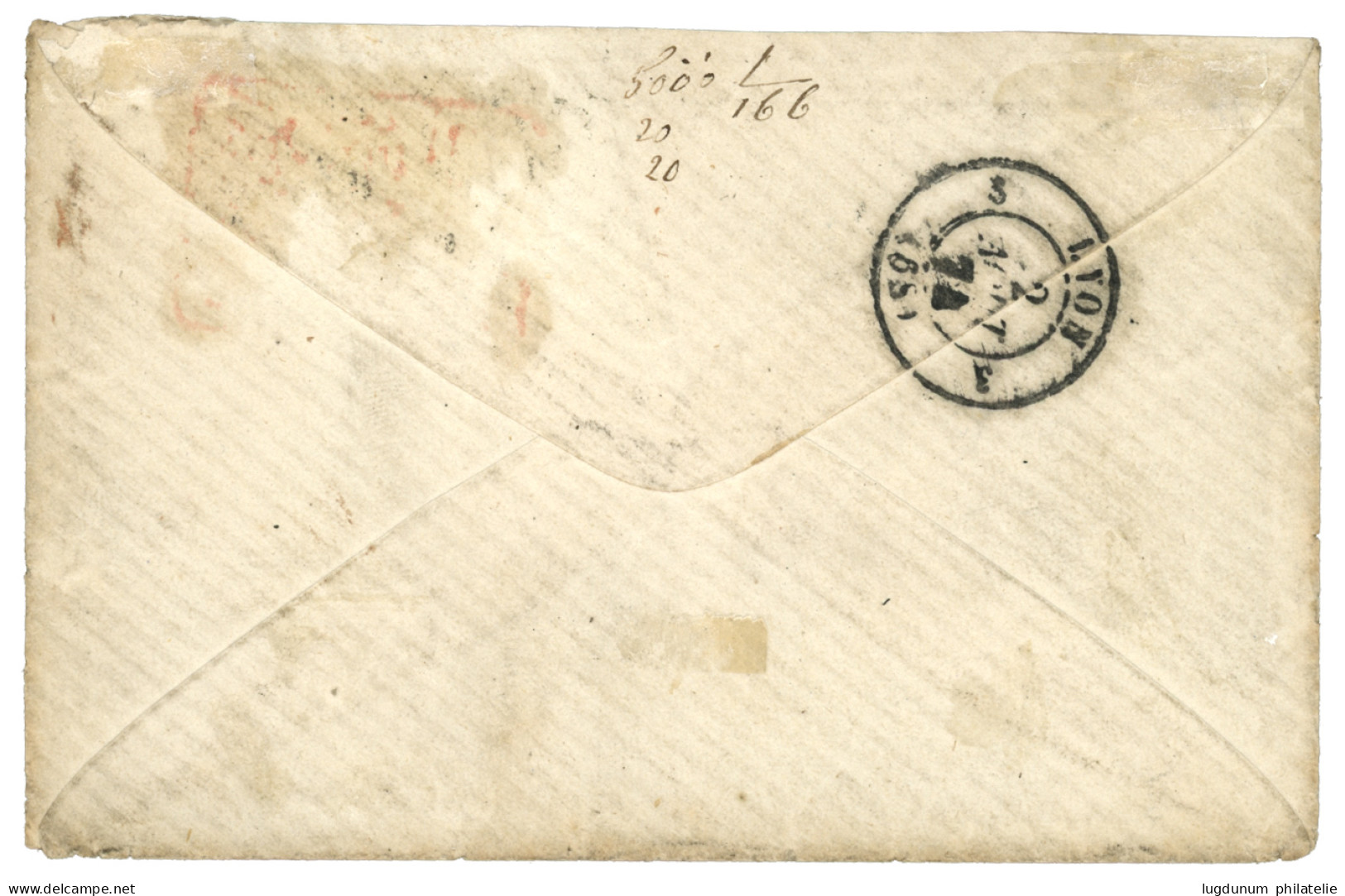 1874 40c SIEGE + CERES 5c (x2) + 80c Obl. GC 5118 + YOKOHAMA Bau FRANCAIS Sur Enveloppe Pour La FRANCE. Affrt Tricolore  - 1849-1876: Klassieke Periode