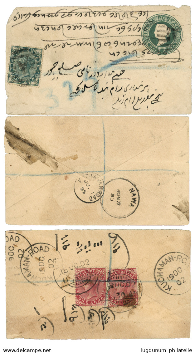 INDIA :  1898/1903 Lot 19 REGISTERED Covers. Some Faults. F/Vf. - Andere & Zonder Classificatie