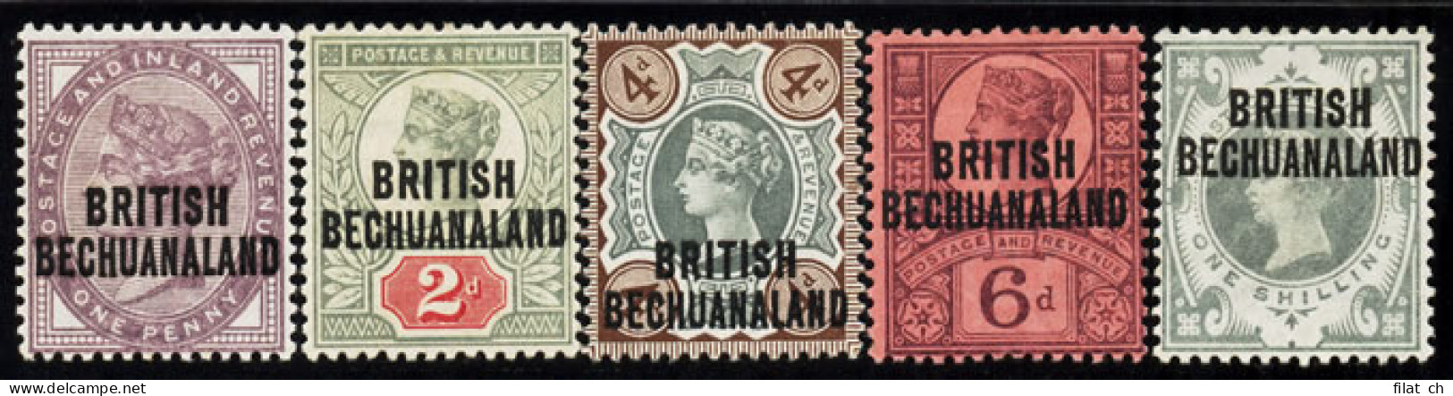 Bechuanaland 1891-94 1d - 1/- Set VF/M  - Autres & Non Classés