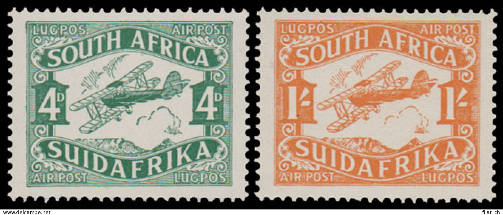 South Africa 1929 Airs 4d & 1/- UM  - Sin Clasificación