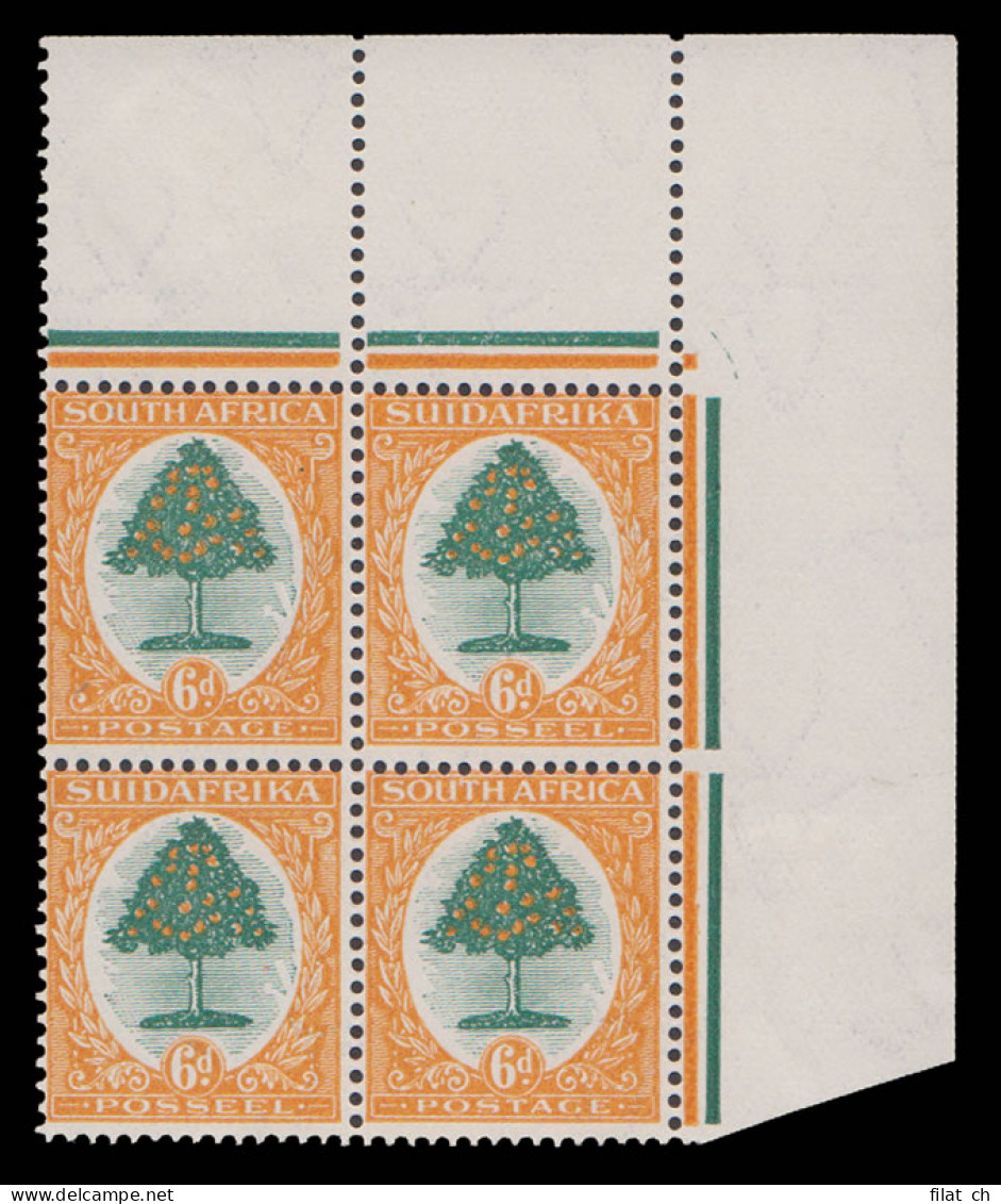 South Africa 1927 Pretoria 6d Corner Block Of Four UM - Unclassified