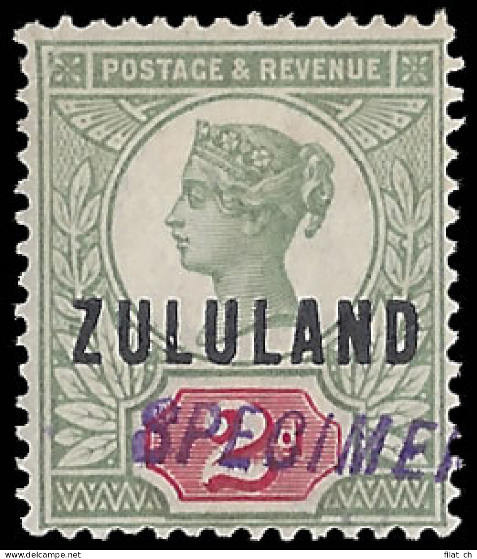 Zululand 1888-93 2d Specimen Type NA1 - Zululand (1888-1902)