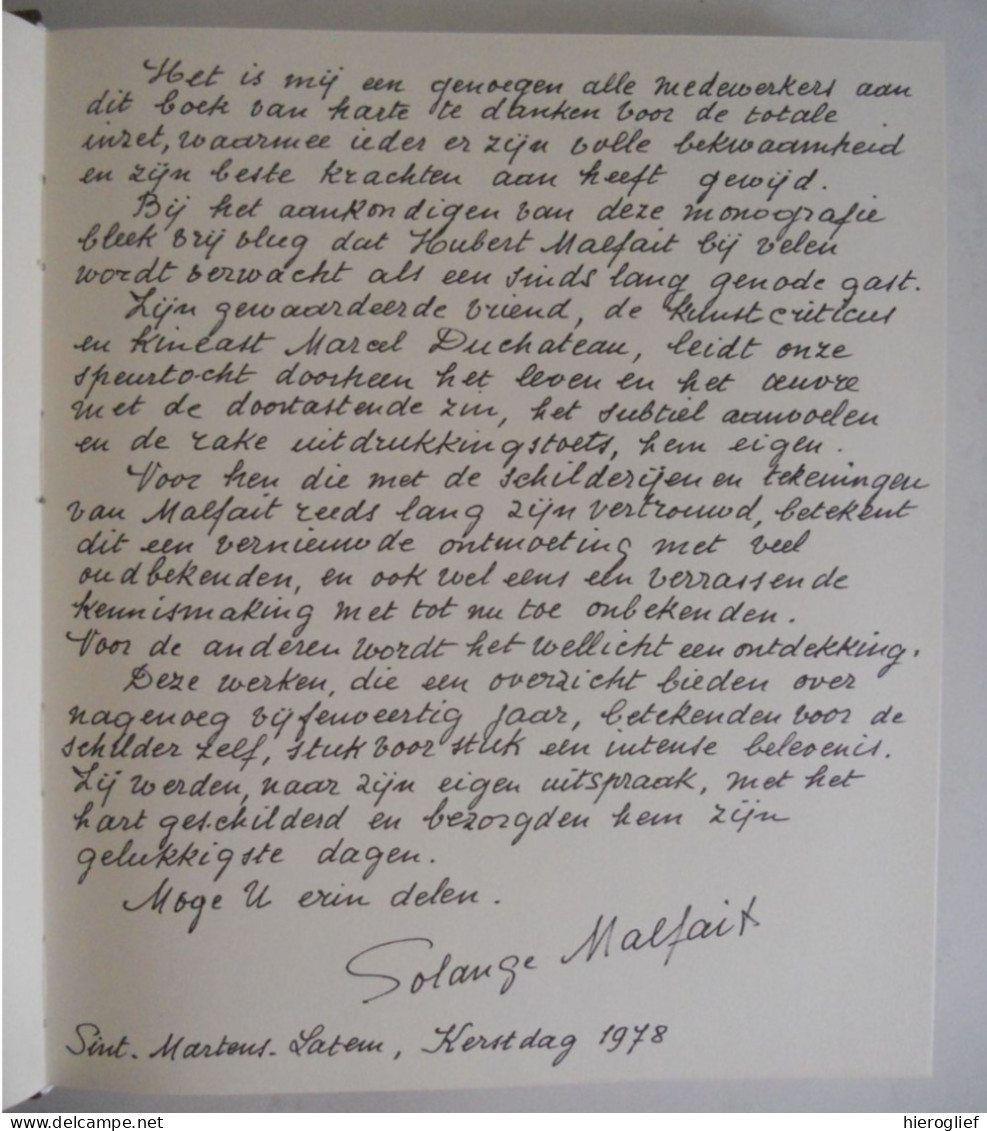 HUBERT MALFAIT Door Marcel Duchateau ° Astene 1898 + Sint-Martens-Latem 1971 Kunstschilder Expressionisme Latemse School - Geschichte