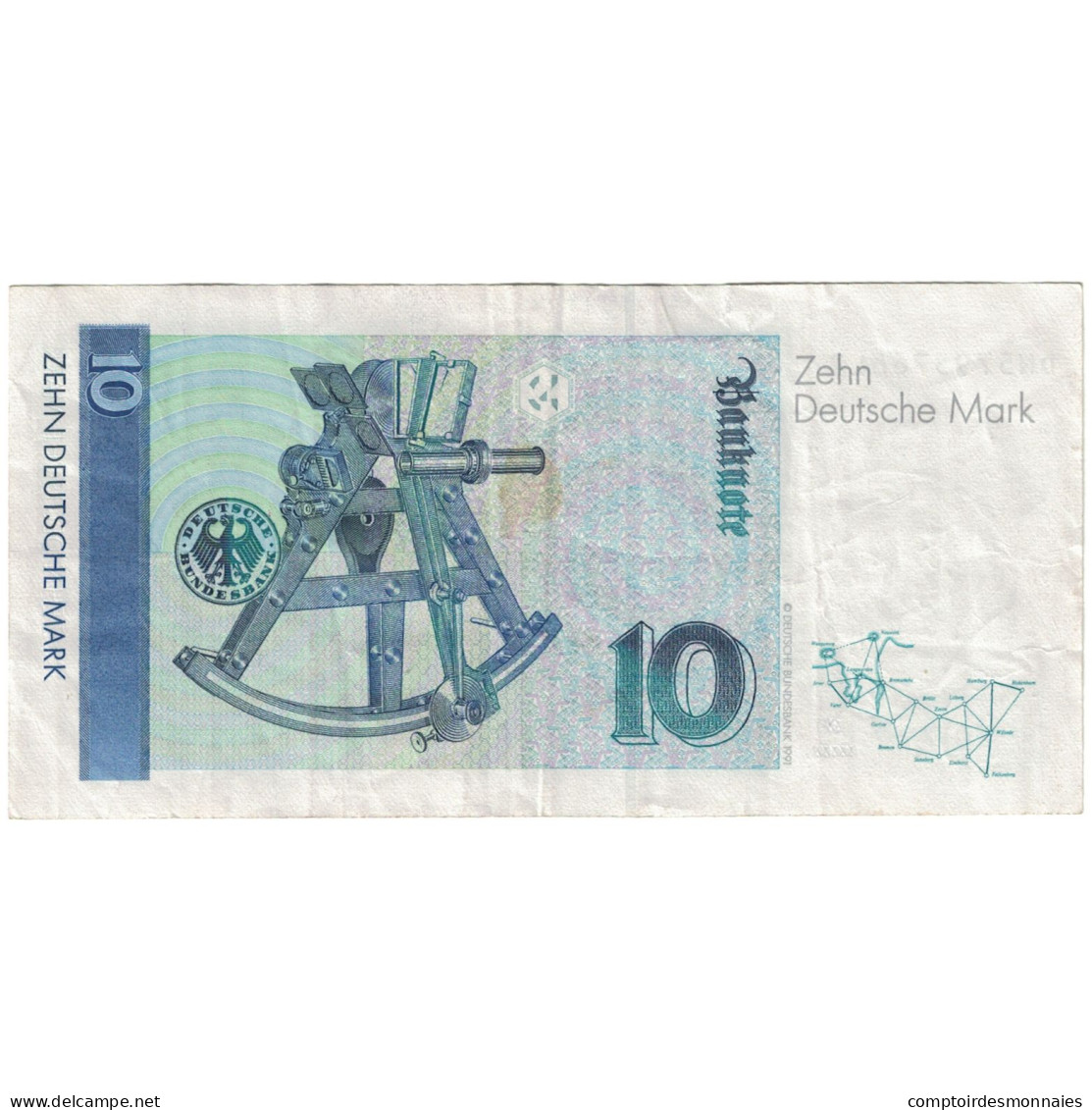 Billet, République Fédérale Allemande, 10 Deutsche Mark, 1989, 1989-01-02 - 10 Deutsche Mark
