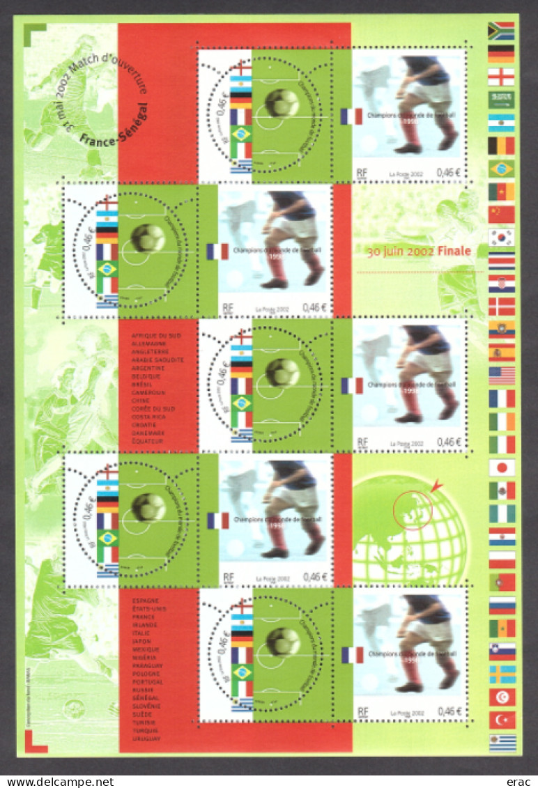 FRANCE - 2002 - Année complète - N° 3443 à 3537 - Neufs ** - 158 tp (les 97 + BF et carnets)