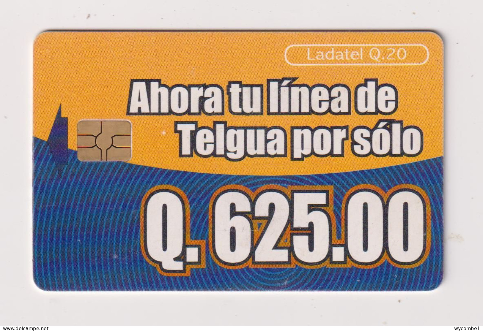 GUATEMALA - Q.625.00 Chip Phonecard - Guatemala