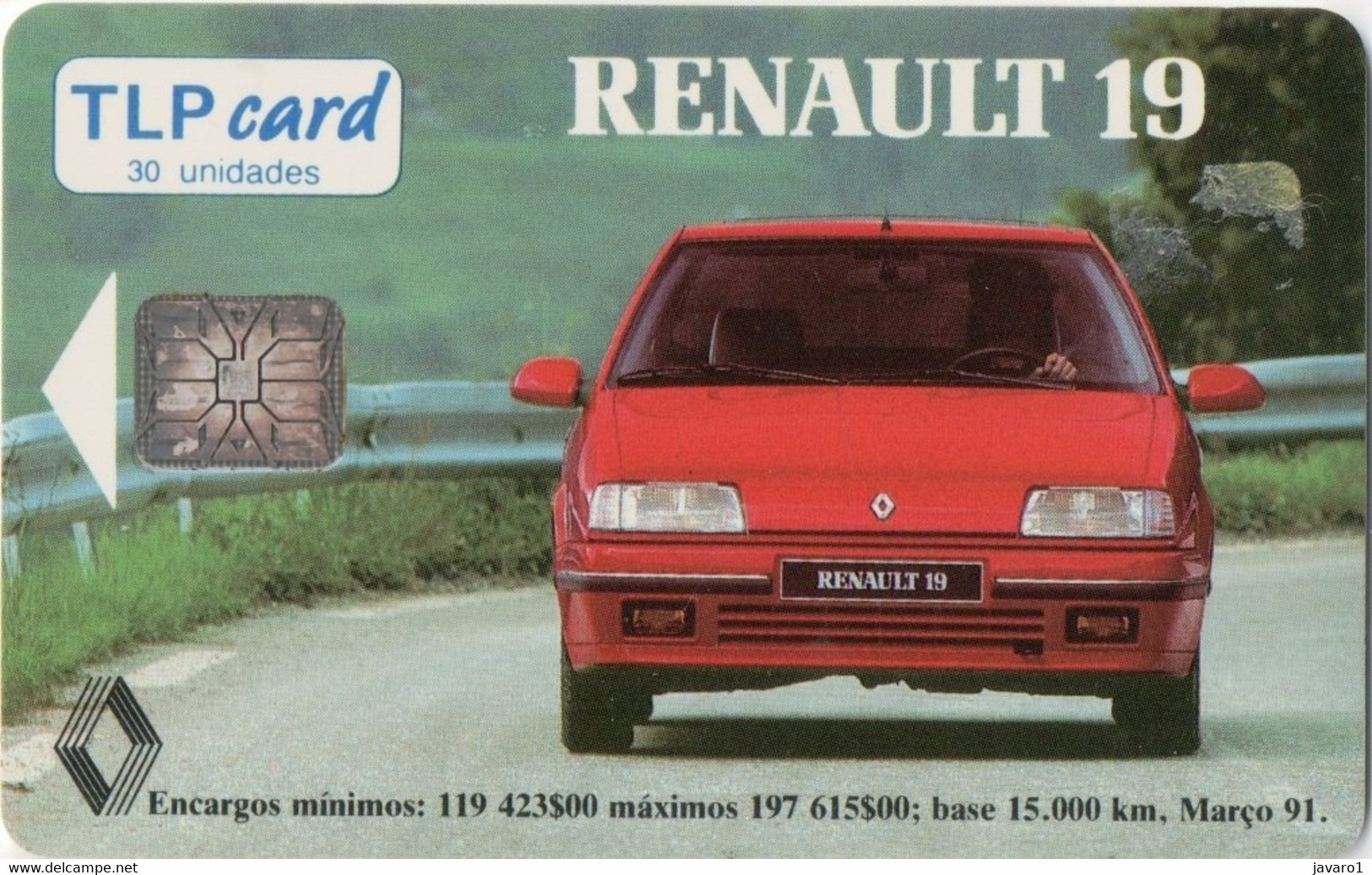 TLPCHIP : LP35 (SI6) RENAULT Red 30u USED - Portugal