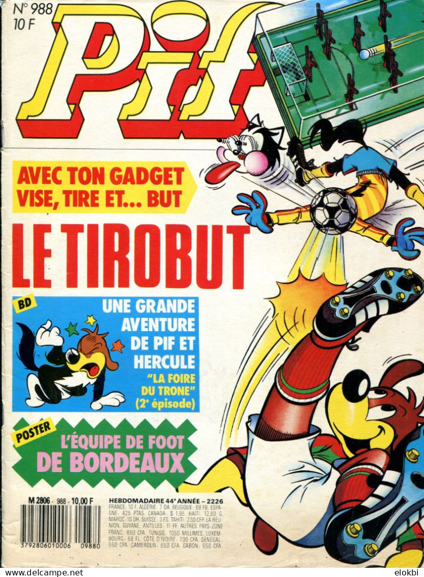 Lot Des Pif Gadget N°987, 988 Et 989 - Une Grande Aventure De Pif Et Hercule En 3 Parties "La Foire Du Trône" - Pif Gadget