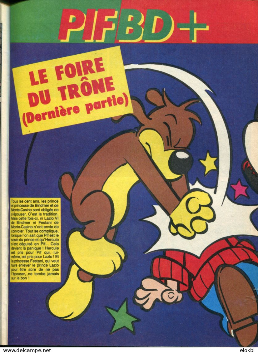 Lot des Pif Gadget N°987, 988 et 989 - Une grande aventure de Pif et Hercule en 3 parties "La foire du Trône"