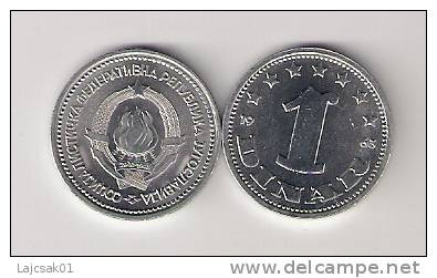 Yugoslavia 1 Dinar 1963.  KM#36 High Grade - Yougoslavie