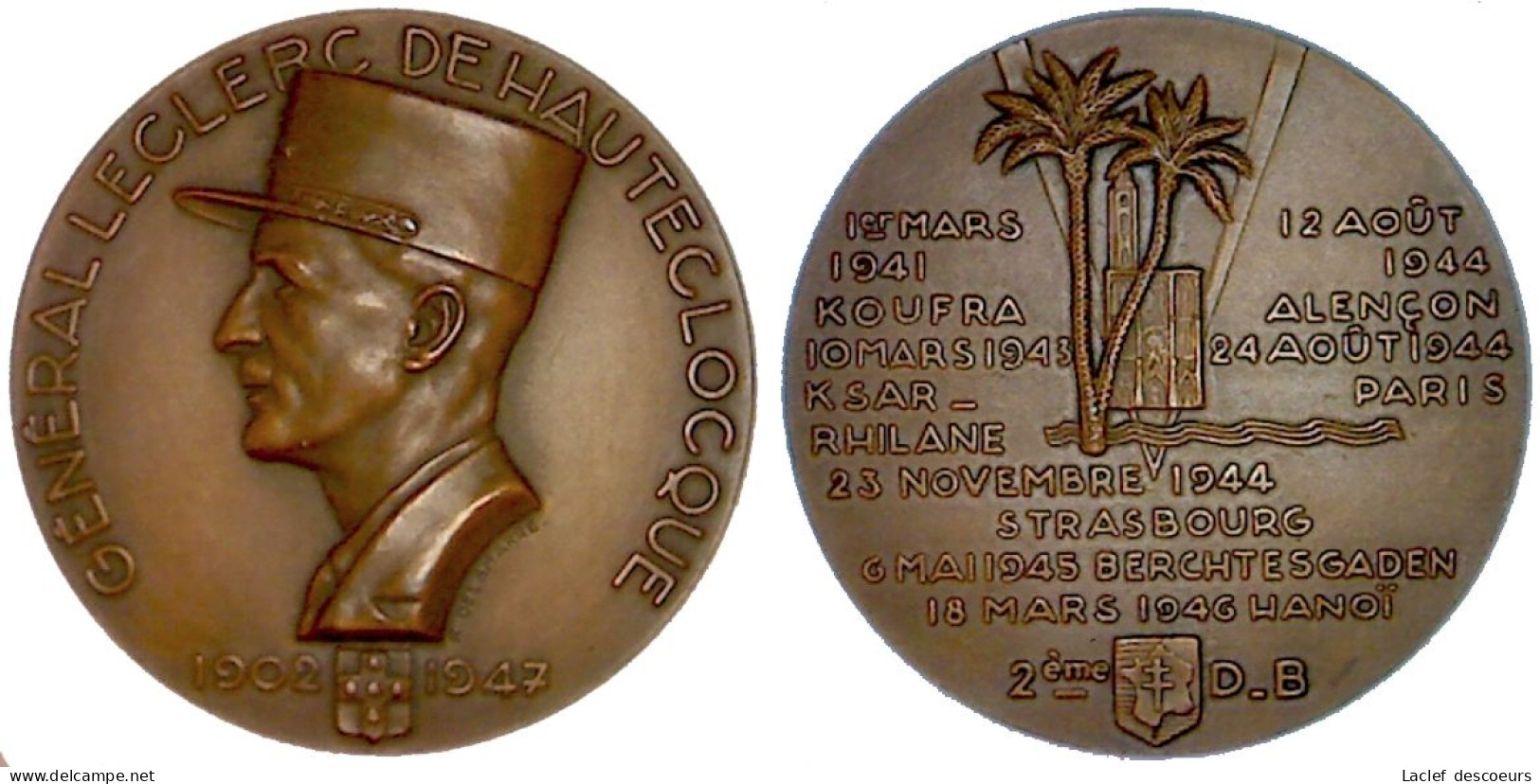 Philippe Leclerc De Hauteclocque. Médaille. - France