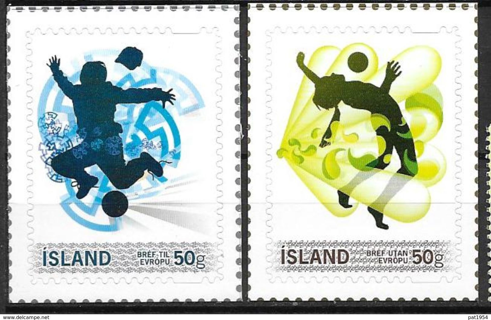 Islande 2010, N°1207/1208 Neufs Sports Football - Ongebruikt