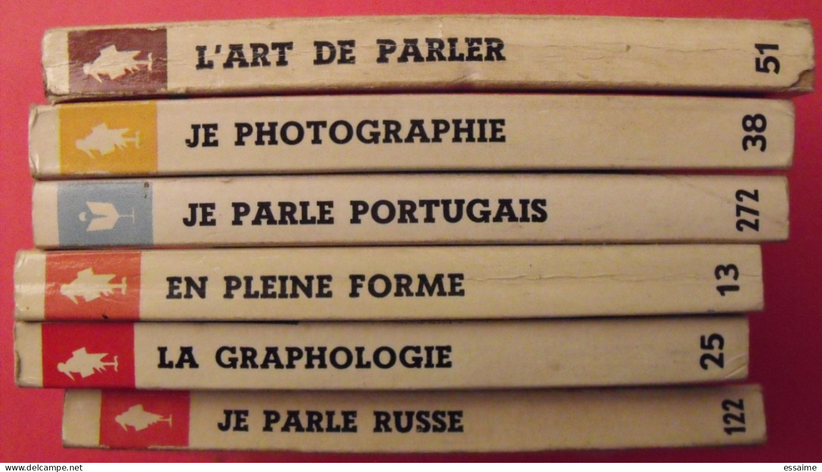 Lot De 6 Marabout Flash 1959-68. Je Parle Russe Portugais Graphologie En Forme Photographie L'art De Parler - Wholesale, Bulk Lots