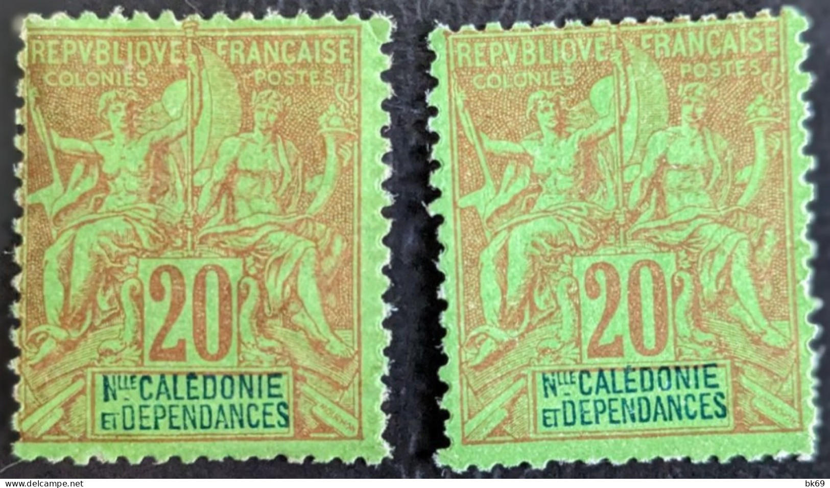 47 X2 Type Groupe Nouvelle Calédonie - Unused Stamps