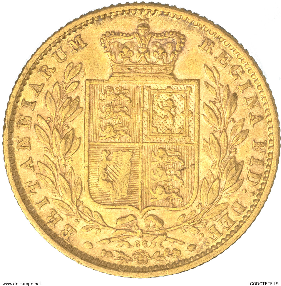 Royaume-Uni-Souverain Victoria  1871 Londres - 1 Sovereign