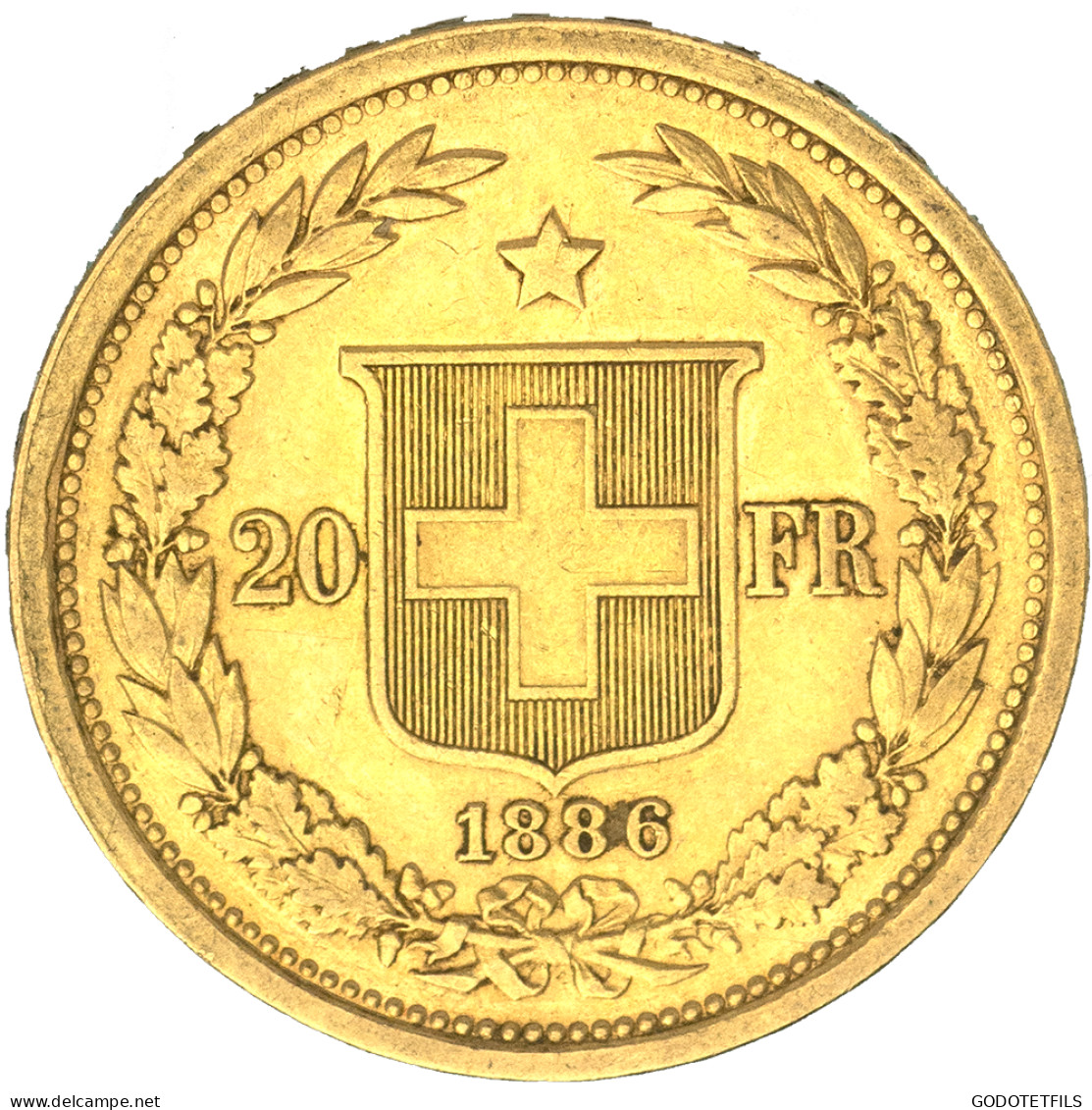 Suisse- 20 Francs Confédération Helvétique 1886 Berne - 20 Franken (oro)