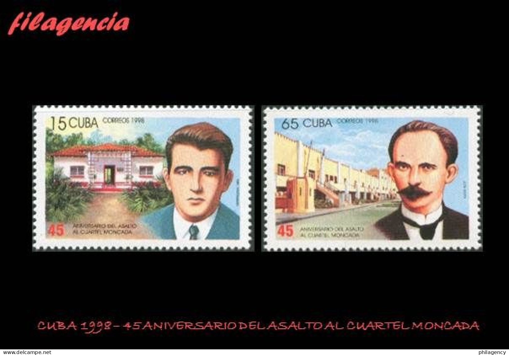 CUBA MINT. 1998-18 45 ANIVERSARIO DEL ASALTO AL CUARTEL MONCADA - Ungebraucht