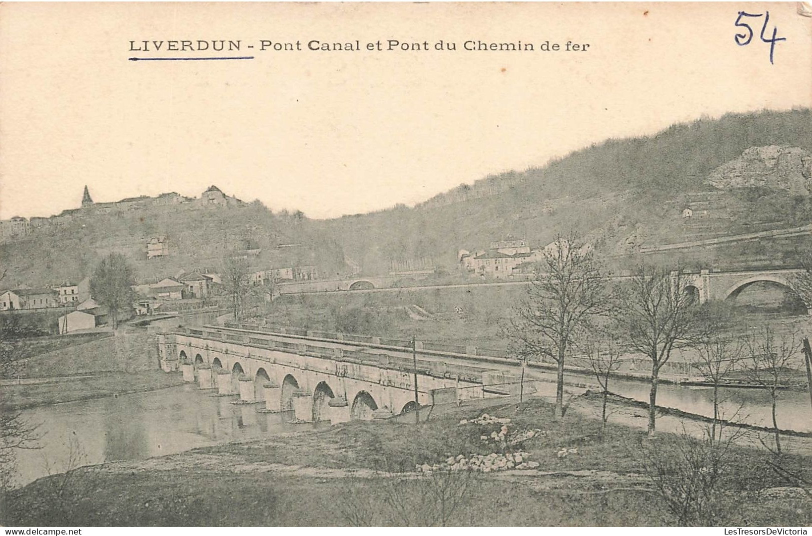 FRANCE - Liverdun - Vue Générale Du Pont Canal Et Pont Du Chemin De Fer - Carte Postale Ancienne - Liverdun