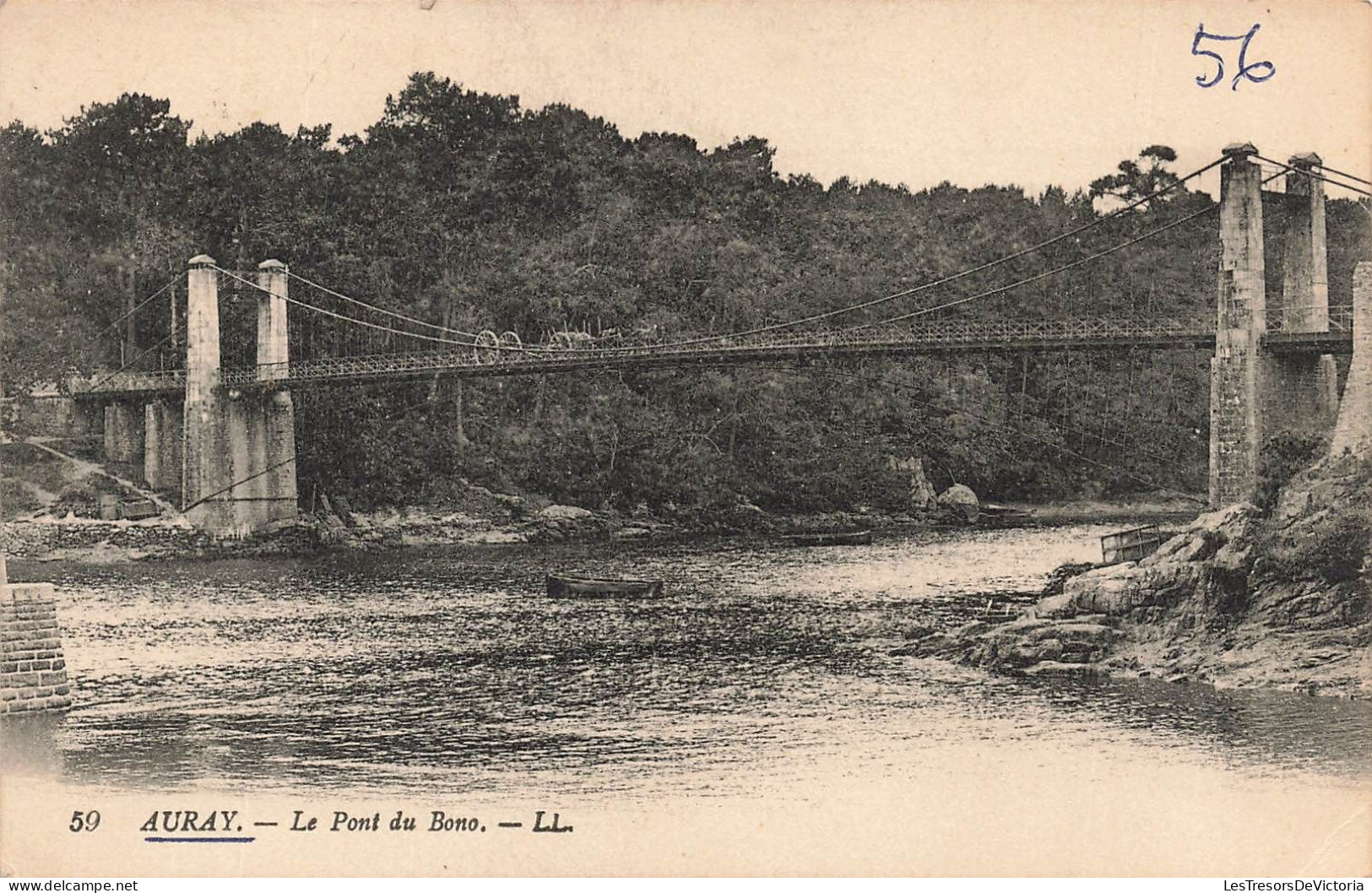 FRANCE - Auray - Vue Générale - Le Pont Du Bono - L L - Carte Postale Ancienne - Auray