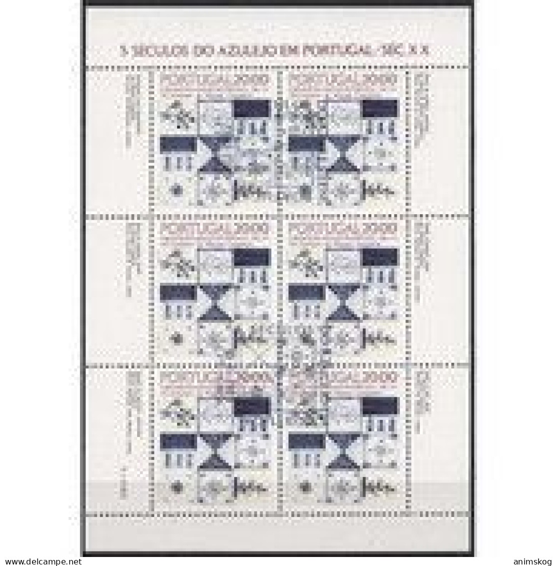 Portugal 1985**, KB Azulejos, Kaktus Opuntia / Portugal 1985, MNH, MS Azulejos, Cactus Opuntia - Cactusses