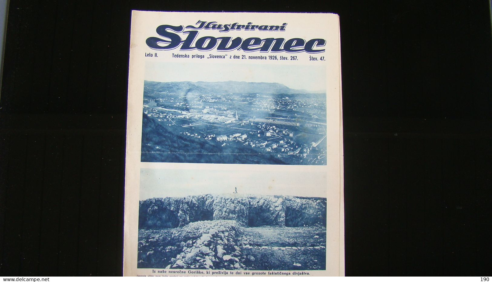 Newspaper Priloga Ilustrirani Slovenec,Iz Nase Nesrecne Goriske,ki Prezivlja Te Dni Vse Grozote Fasisticnega Divjastva. - Langues Slaves