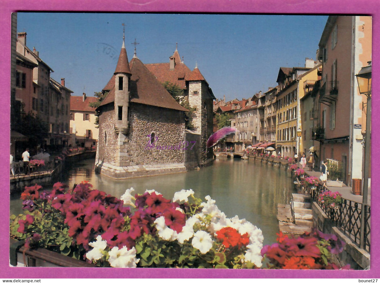 CPM LE VIEIL ANNECY 74 - Le Palais De L'Isle Remonte Le Fil De L'eau De Thiou Maison Dans L'eau Fleur  - Annecy-le-Vieux