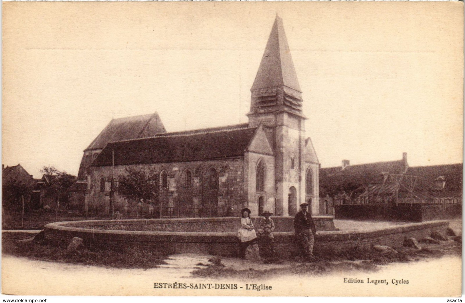 CPA Estrées-St-Denis Église (1186114) - Estrees Saint Denis