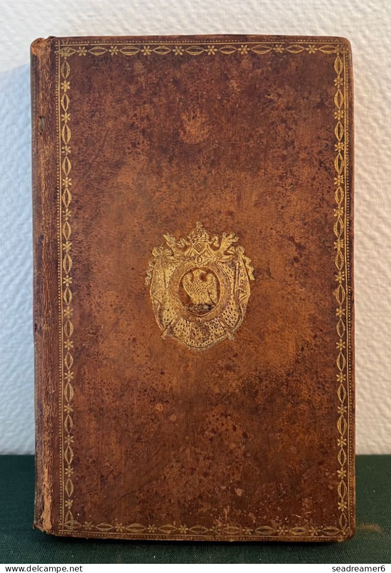 LIVRE RARE Cuir 1808 " POSTE IMPÉRIALES ETAT GENERAL DES POSTES ET RELAIS DE L'EMPIRE FRANCAIS " EX COLLECTION BAUDOT - Filatelia E Storia Postale