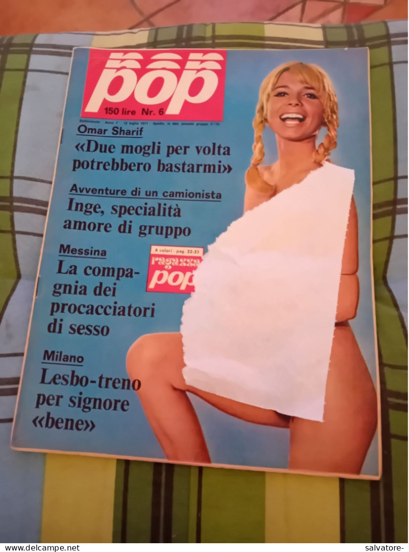 RIVISTA POP- ANNO 1- NUMERO 6- 12 LUGLIO 1971 - Cine