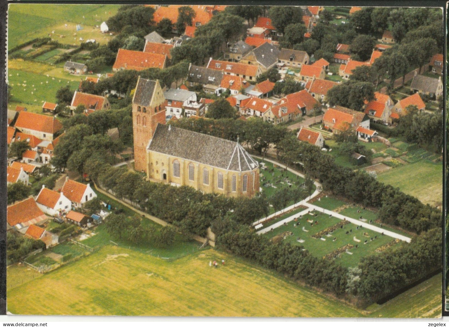 Ameland - Luchtopname NH Kerk Te Hollum - Ameland