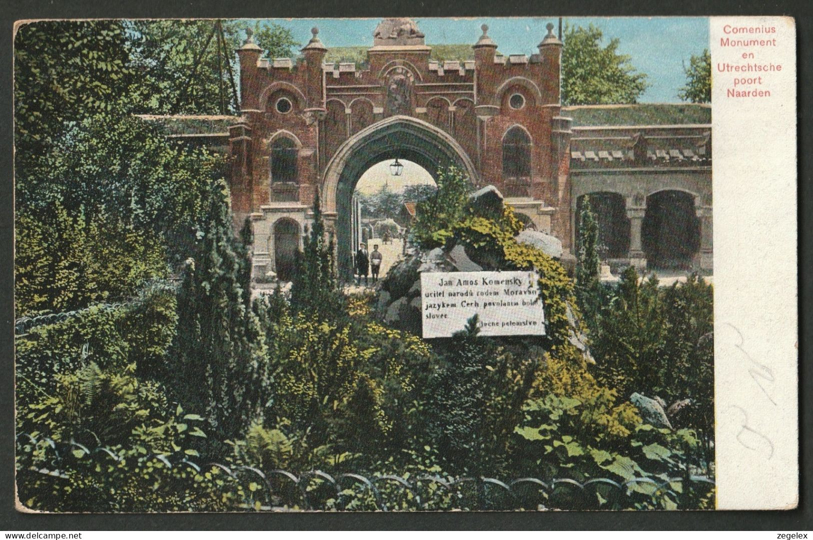 Naarden 1905 - Comenius Monument En Utrechtse Poort  - Naarden