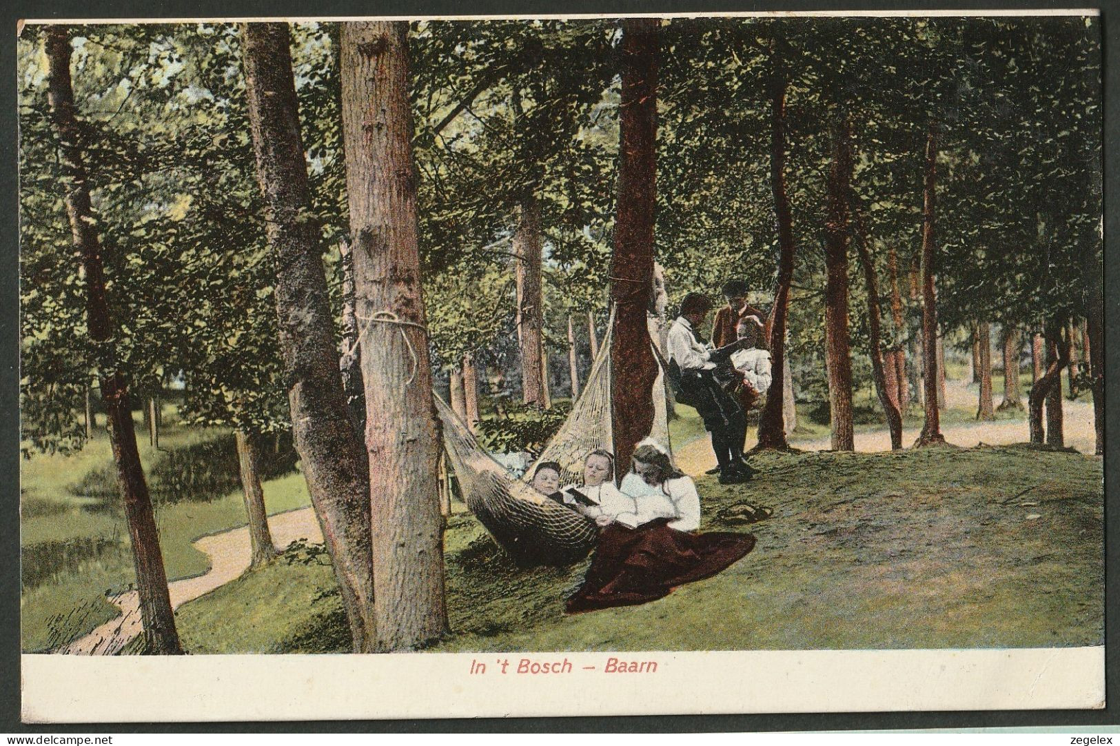 Baarn 1908 - In 't Bosch Relaxen In De Hangmat - Baarn