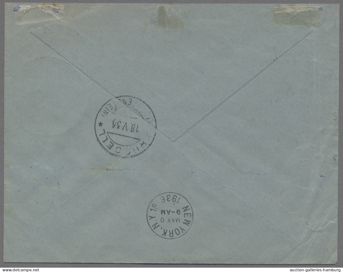 Zeppelin Mail - Germany: 1936, Nordamerikafahrt, Liechtensteinische Post, Zeppel - Poste Aérienne & Zeppelin