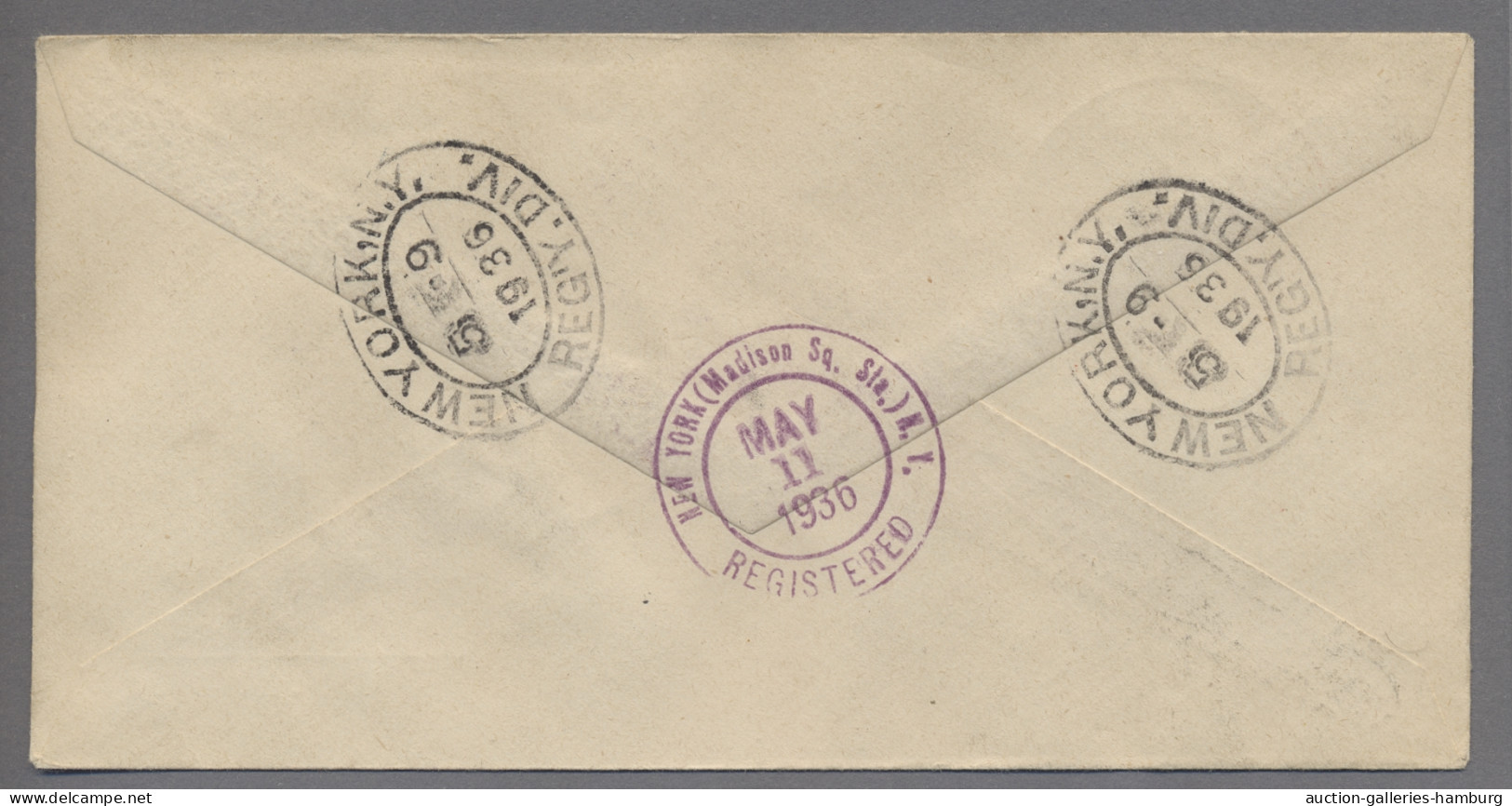 Zeppelin Mail - Germany: 1936, Nordamerikafahrt, Liechtensteinische Post, Zeppel - Poste Aérienne & Zeppelin